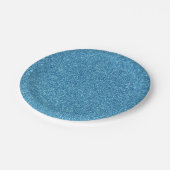 17のクールで青いグリッターのプリントの輝きのパーティーの供給 ペーパープレート (アングル)