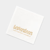 17エレガント誕生日ゴモダンールナプキンス 箔ナプキン (左)