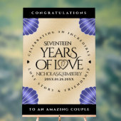 17エレガントth Shells結婚の記念日 アクリルサイン (ニュートラル)