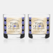 17エレガントth Shells結婚の記念日 ウイスキーグラス (正面)