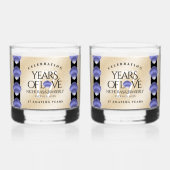 17エレガントth Shells結婚の記念日 ウイスキーグラス (裏面)