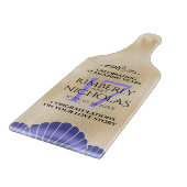 17エレガントth Shells結婚の記念日 カッティングボード (角)