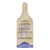 17エレガントth Shells結婚の記念日 カッティングボード (正面)