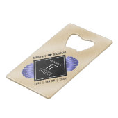 17エレガントth Shells結婚の記念日 クレジットカード栓抜き (裏面アングル)