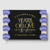 17エレガントth Shells結婚の記念日 ゲストブック (正面)