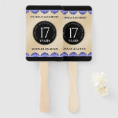 17エレガントth Shells結婚の記念日 ハンドファン (正面&裏面)