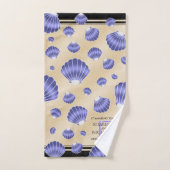 17エレガントth Shells結婚の記念日 バスタオルセット (ハンドタオル)