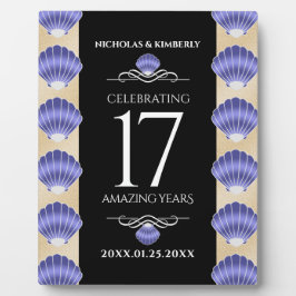 17エレガントth Shells結婚の記念日 フォトプラーク