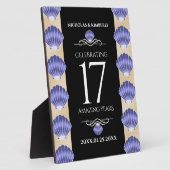 17エレガントth Shells結婚の記念日 フォトプラーク (側面)