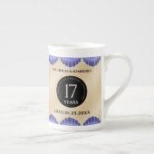17エレガントth Shells結婚の記念日 ボーンチャイナマグカップ (右)