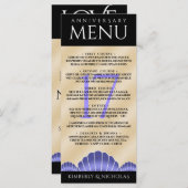 17エレガントth Shells結婚の記念日 メニュー (正面/裏面)