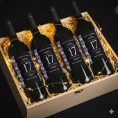 17エレガントth Shells結婚の記念日 ワインラベル