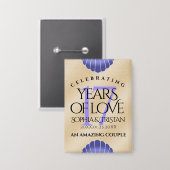 17エレガントth Shells結婚の記念日 缶バッジ (正面/裏面)