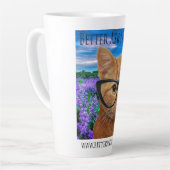 17オズ白ラテマングベター頼ナナ カフェラテマグ (左アングル)