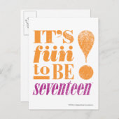 17オレンジおもしろい2 B ポストカード (正面/裏面)