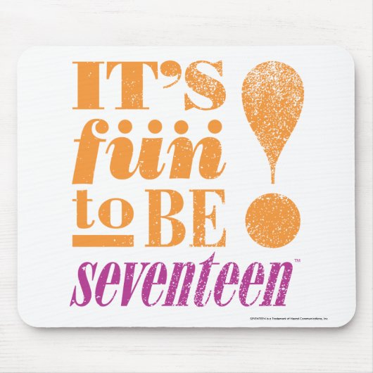 17オレンジおもしろい2 B マウスパッド (正面)