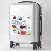 17クリスマスプレゼントラベル品揃え |から開始 シール (スーツケース)