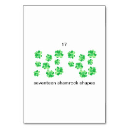 17シャーロック形カスタム形のナンバーフラッシュカード テーブルナンバー