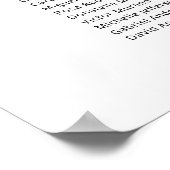 17テーブモダンルが座席表を見つける ポスター (角)