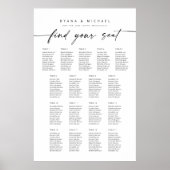 17テーブモダンルが座席表を見つける ポスター (正面)