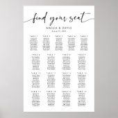 17テーブル席の座席表 ポスター (正面)