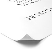 17テーブル私たちお気に入りのの人の座席図プラン ポスター (角)