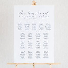 17テーブル私たちお気に入りのの人の座席表 ポスター