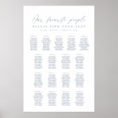 17テーブル私たちお気に入りのの人の座席表 ポスター (正面)