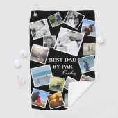 17パーソナライズされたパパ写真コラージュ |父の日 ゴルフタオル (インサイチュ)