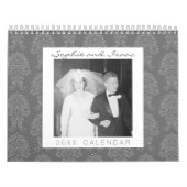 17フォトコラージュとダマスクパターン カレンダー (カバー)