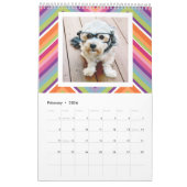 17フォトコラージュ – パターカラフルン – ファミリー カレンダー (2月 2026)