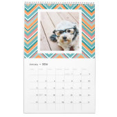 17フォトコラージュ – パターカラフルン – ファミリー カレンダー (1月 2026)