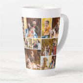 17フォトユニークコラージミニマルシンプルリスト カフェラテマグ (右アングル)