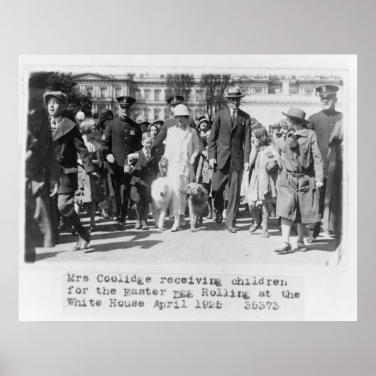 17ミセス・クーリッジ・イースター・エッグ・ホワイト・ハウス ポスター (正面)