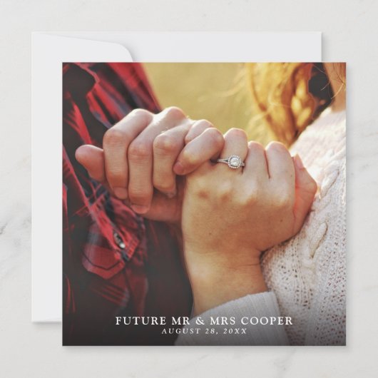 17モダンフォトコラージュ結婚ズ セーブザデート (裏面)