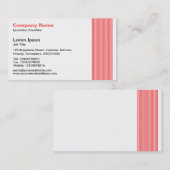 17ライン – トロピカルピンク 名刺 (正面/裏面)