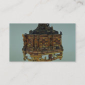 17世紀なこはく色の小箱、Malbork、ポーランド 名刺 (裏面)