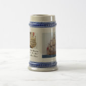 17世紀なイギリスの軍艦のマグ ビールジョッキ (中央)