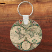 17世紀の世界地図 キーホルダー (正面)