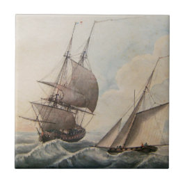 17世紀の井戸のフリゲート タイル