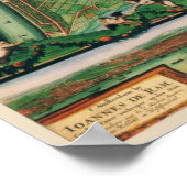 17世紀の古地図 ロンドン イギリス ストリートマップ ポスター (角)