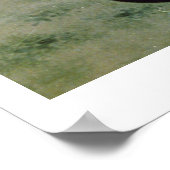 17世紀の猫(絹本墨書) ポスター (角)