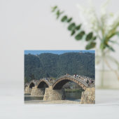 17世紀の石と木の錦帯橋 ポストカード (スタンド正面)