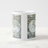 17世紀アンティーク世界地図フレドリック・ド・ウィット ジャンボコーヒーマグカップ (正面)