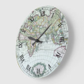 17世紀アンティーク世界地図フレドリック・ド・ウィット ラージ壁時計 (傾斜)