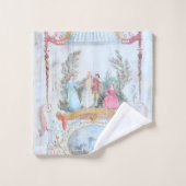 17世紀アートフローラ鳥類の風景 バスタオルセット (ウォッシュタオル)