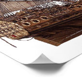 17世紀イギリス軍艦モデル ポスター (角)