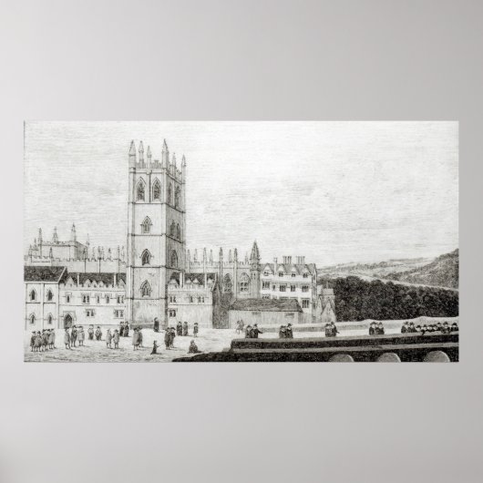 17世紀オックスフォード大学マグダレン大学 ポスター (正面)