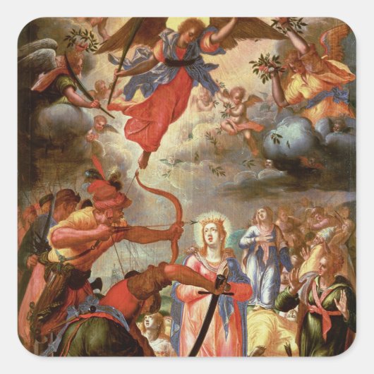 17世紀初頭の聖ウルスラ殉教 スクエアシール (正面)