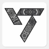 17個のロゴシール スクエアシール (正面)